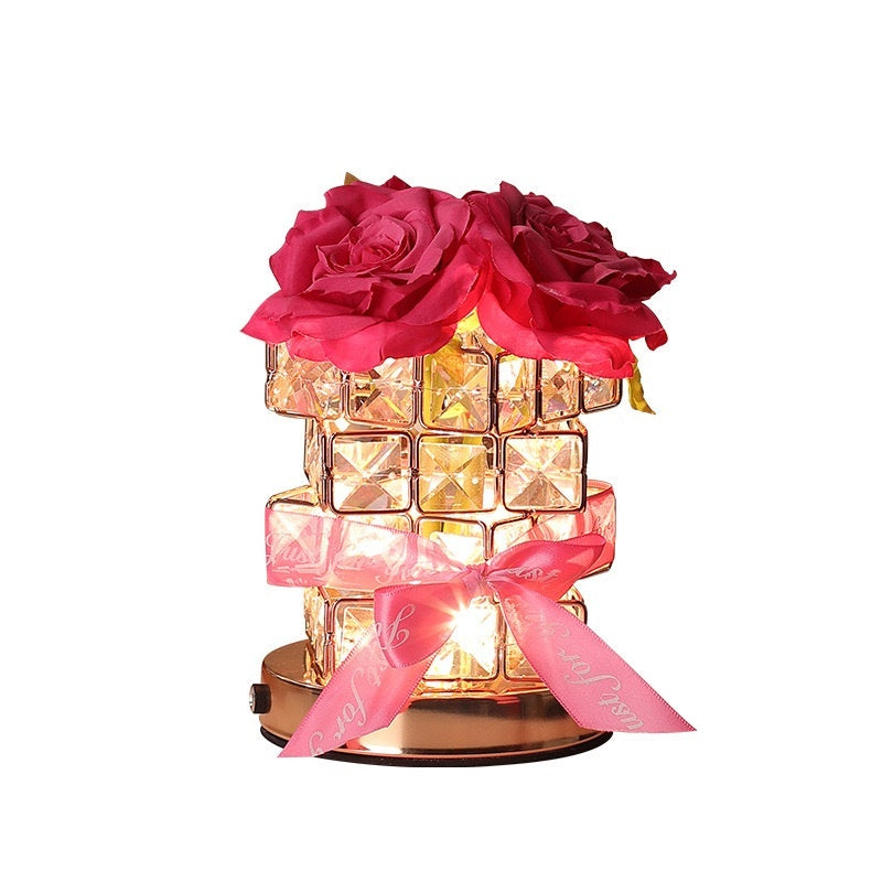 520 Gift Rose Cube Atmosphere Table Lamp