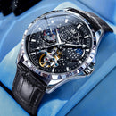 Fashion Starry Sky Mechanical Watch Business Hollow Waterproof Men
