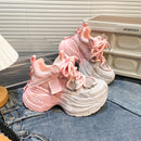 Thick Bottom Gradient Colorblock Daddy Shoes