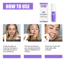 Lila Zahnpasta zur Zahnaufhellung und -reinigung