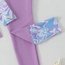 Children's Split Long-sleeved Long Trousers Three-piece Swimsuit