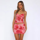 Two-piece Summer Vacation Skirt Suit