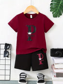 Boy Comfortable Short Sleeve T-shirt Shorts Set