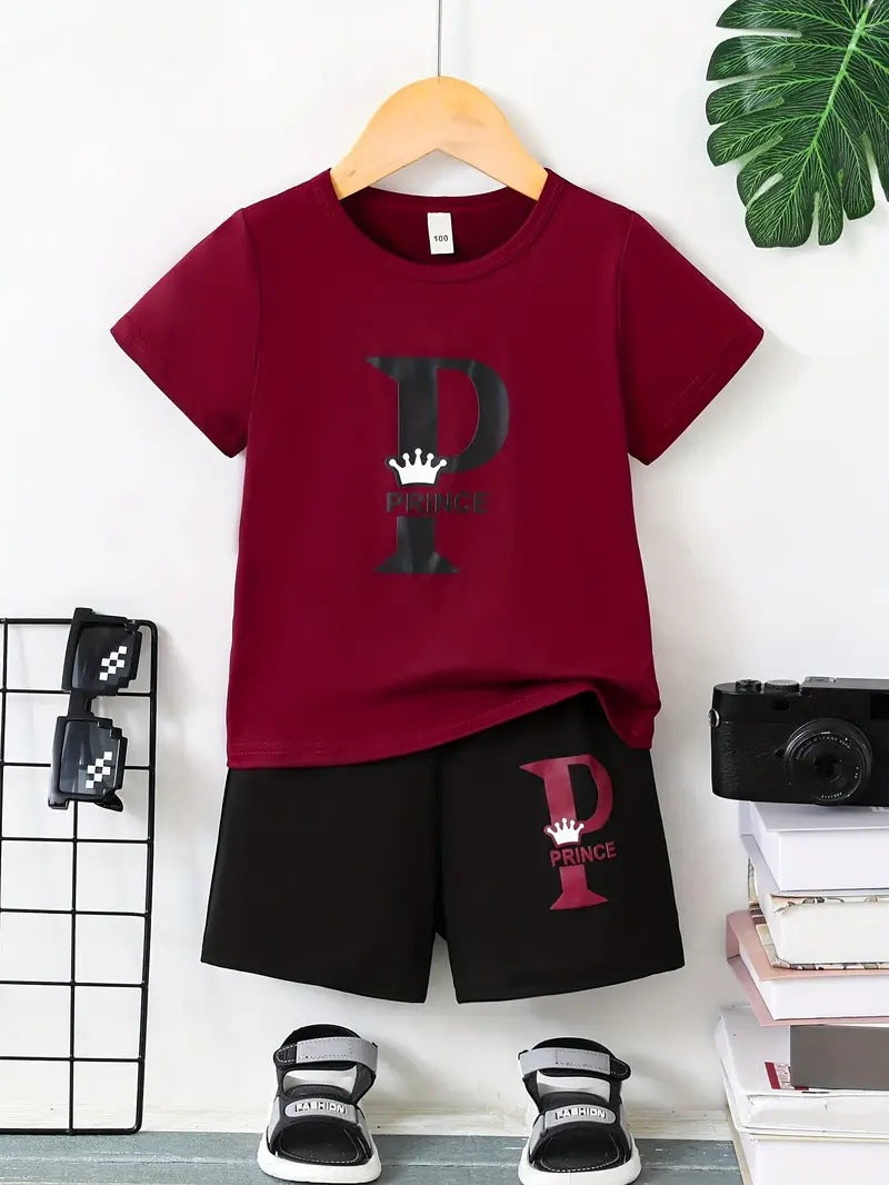 Boy Comfortable Short Sleeve T-shirt Shorts Set