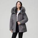 Hooded Padded Cotton Coat Women