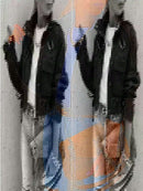 Single-breasted Zipper Short Casual Long Sleeve Coat