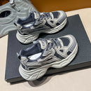 Thick Bottom Breathable Gray Mesh Board Shoes Female