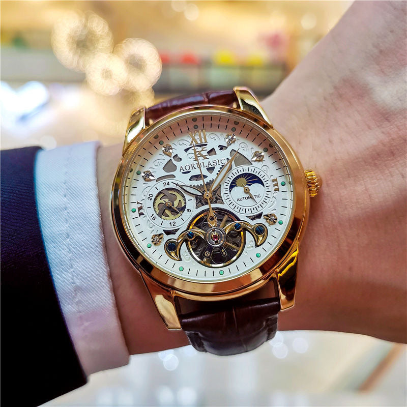 Automatic Mechanical Watch Vintage Men's Waterproof Luminous