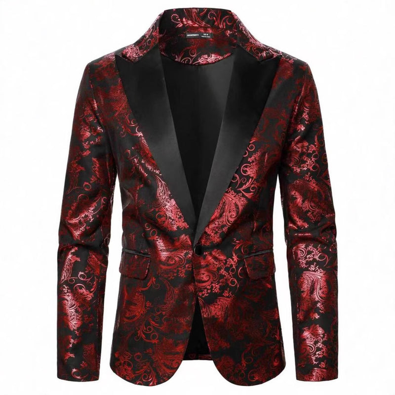 Men's Bronzing Printed Suit Jacket Fashion