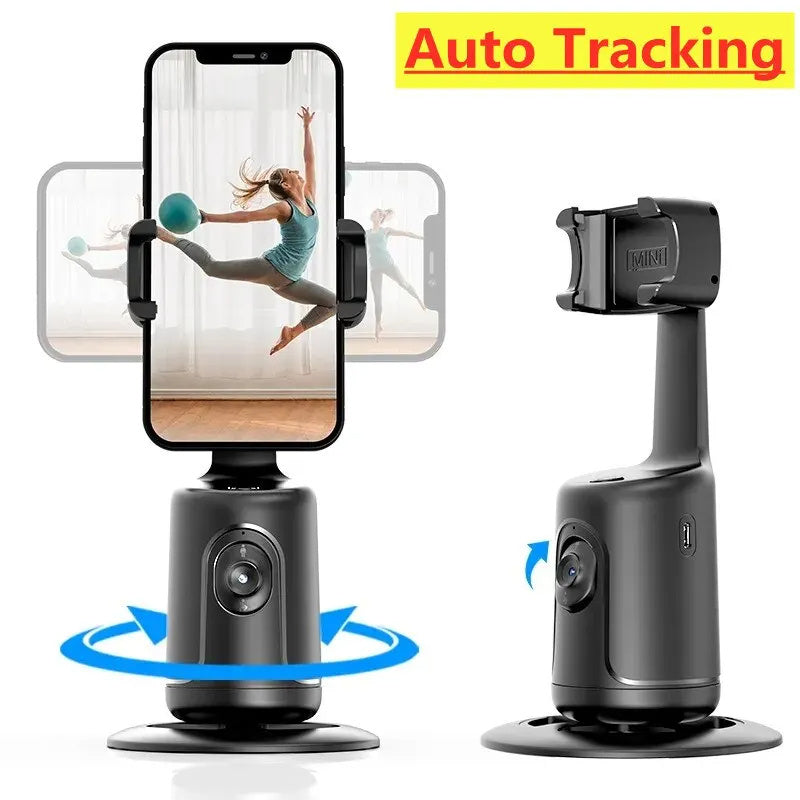 Cardan intelligent à 360° avec suivi automatique du visage, support de téléphone intelligent pour smartphone, vidéo, vlog, stabilisateur en direct, trépied