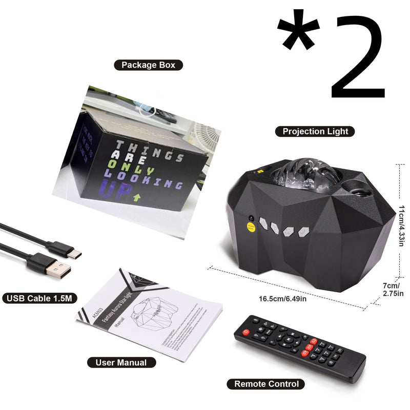 USB-Wassermuster Bluetooth Musik Ocean Star Projektorlampe