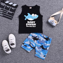 Boys' Lapel Shirt Two-piece Pants