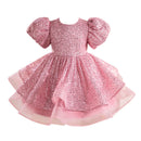 Girls Dress Sequined Short Puffy Tulle Skirt