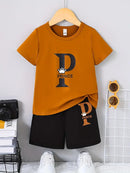 Boy Comfortable Short Sleeve T-shirt Shorts Set