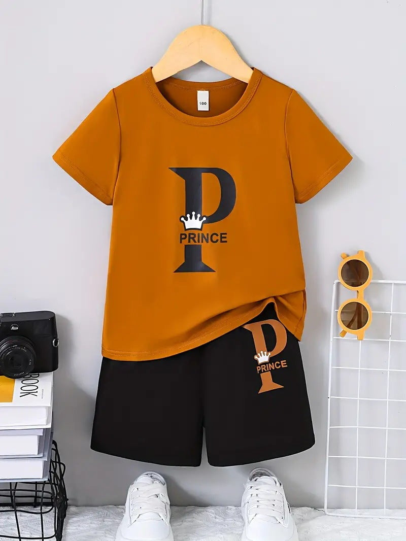 Boy Comfortable Short Sleeve T-shirt Shorts Set